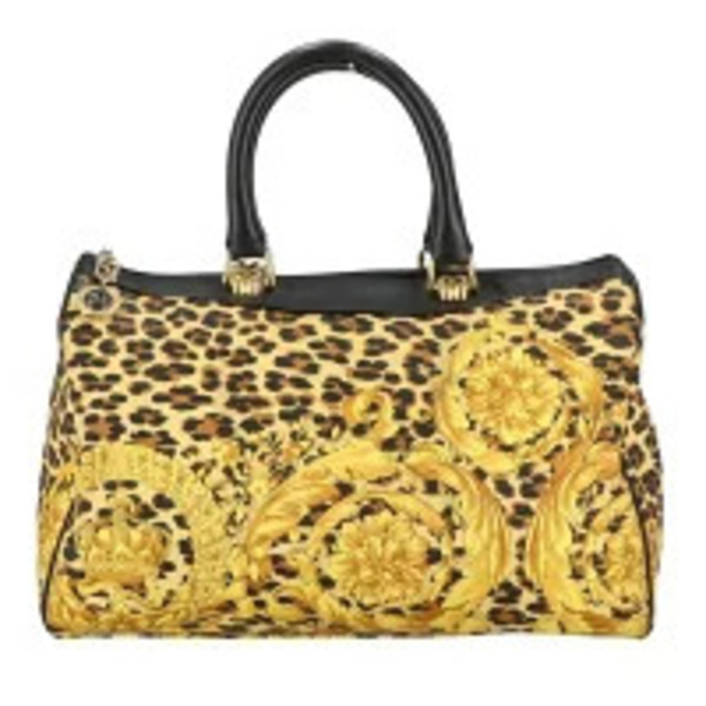 GIANNIVERSACE Boston bag handbag leopard AB